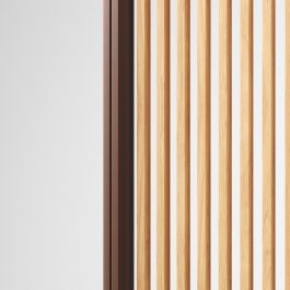 Vertical side wood panel