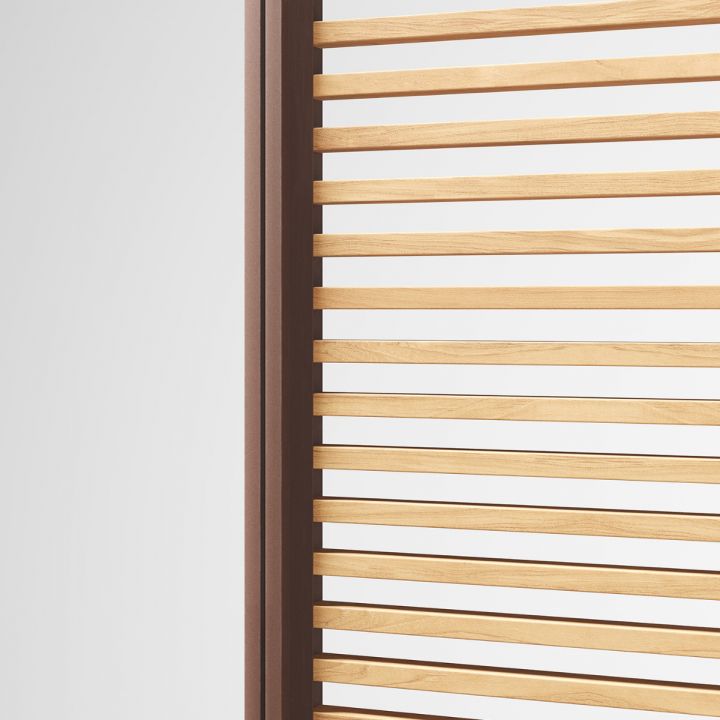 Panel lateral de madera de cedro canadiense horizontal