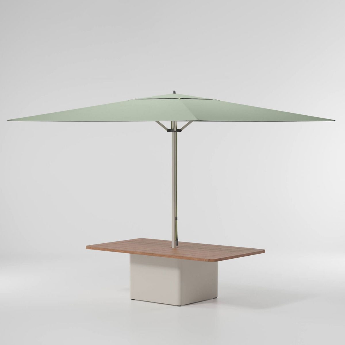 Meteo parasol con base para mesa de centro de acero 