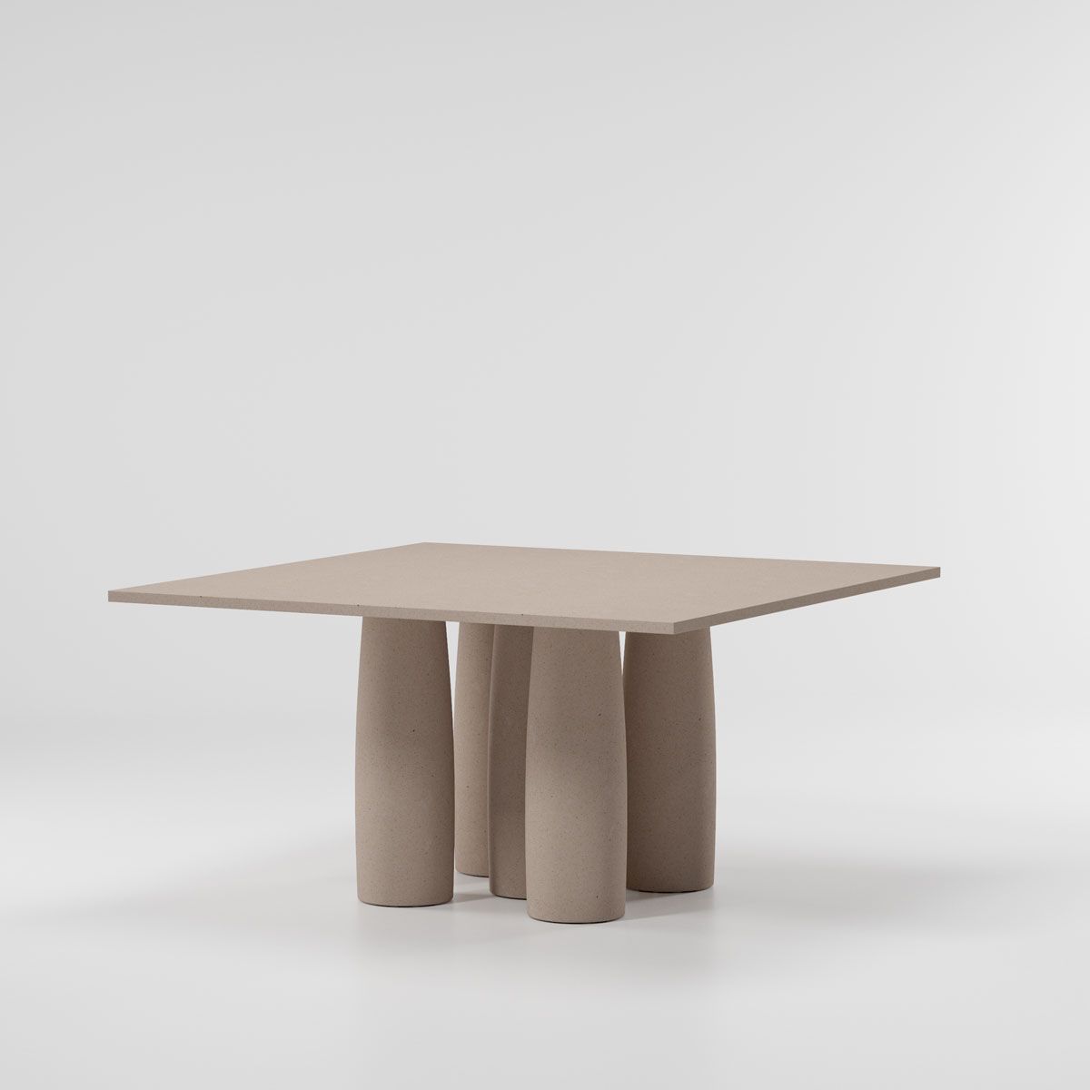 Il Colonnato Minera stone dining table 140 x 140 / 8 Guest
