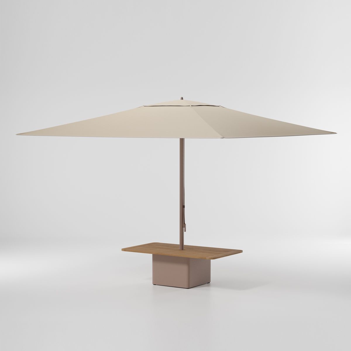 Meteo parasol con base para mesa de centro de acero 