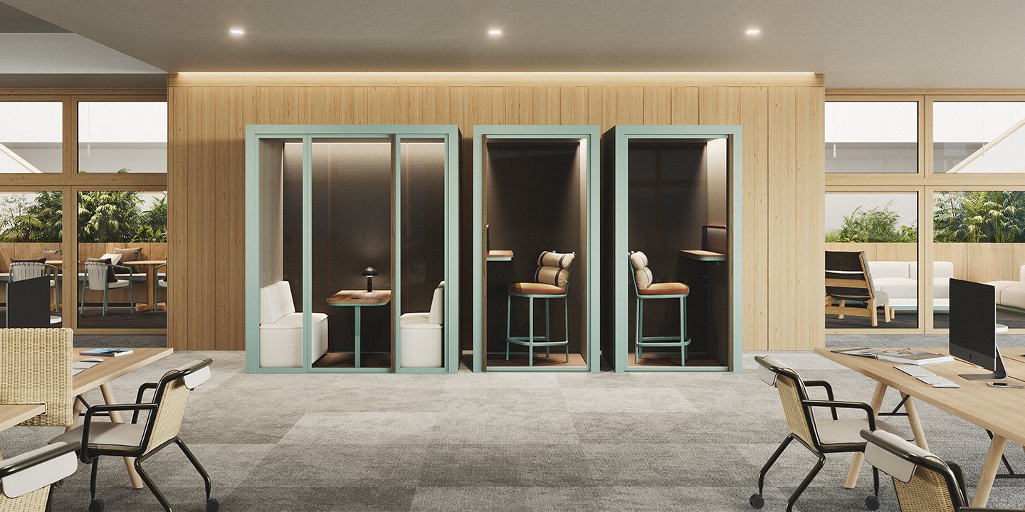 Office phone booths, Acoustic phone booth